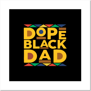 Black History Month Family Matching Melanin Dope Black Dad Posters and Art